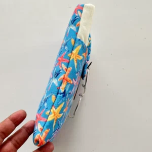 Deniz Yıldızı Desenli Cepli Kumaş Kitap Kılıfı - Görsel 2