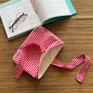 Fiyonklu Pötikare Kitap Kılıfı Koyu Pembe - Görsel 6