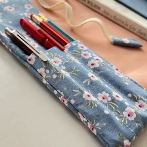 Mavi Çiçekli Organizer Kitap Kılıfı - Görsel 11