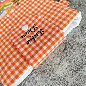 Turuncu Pötikare El Askılı Kumaş Kitap Kılıfı - Görsel 3